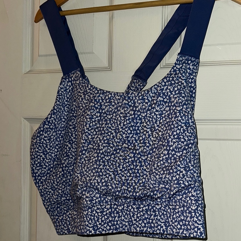 Floral Blue Women's sports top
